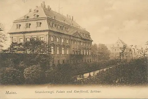 Mainz Großherzogl. Palais Schloß gl1904 101.094