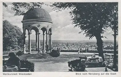 Wiesbaden Blick vom Neroberg auf die Stadt ngl 101.061