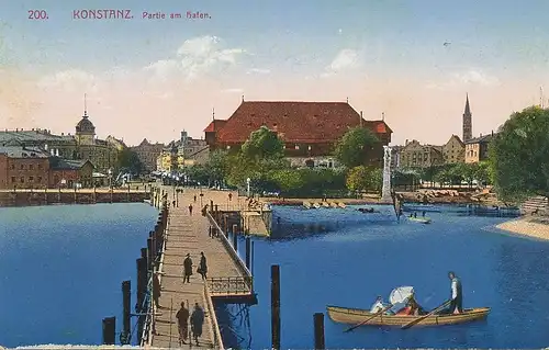 Konstanz Partie am Hafen gl1937 101.461