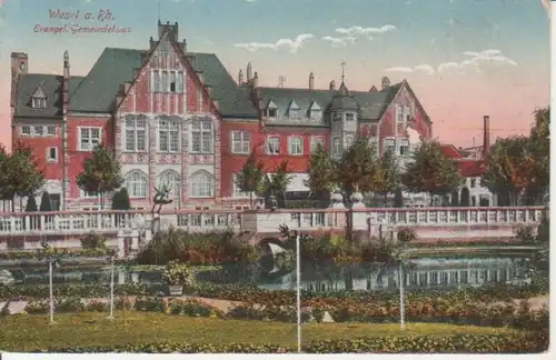 Wesel a.Rh. Ev. Gemeindehaus feldpgl1917 98.688