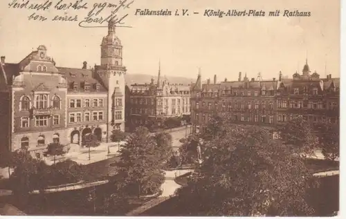 Falkenstein König Albert Platz Rathaus gl1925 79.904