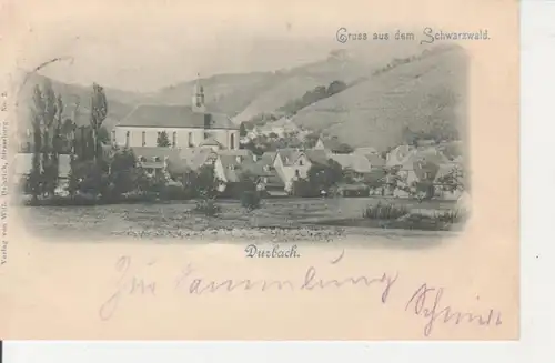 Durbach Panorama mit Kirche gl1898 82.834