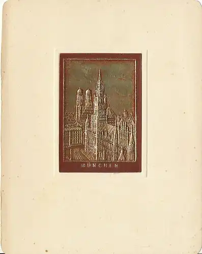 München Stadtpanorama mit Frauenkirche ngl 124.075