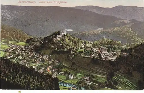 Schwarzburg Blick vom Trippstein ngl 20.766