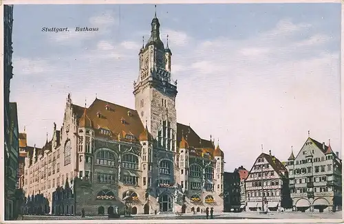 Stuttgart Rathaus gl1941 101.347