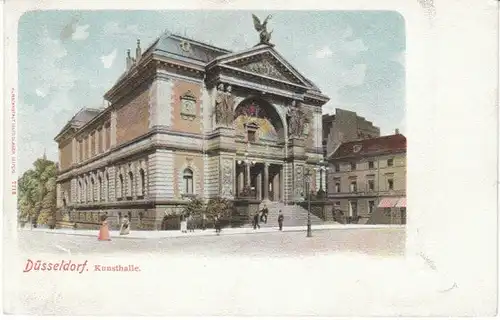 Düsseldorf Kunsthalle um 1900 ngl 20.776