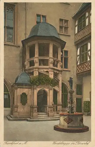 Frankfurt a.M. Wendeltreppe im Römerhof ngl 132.080