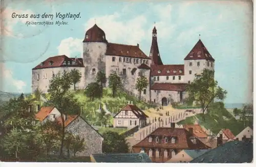 Kaiserschloss Mylau im Vogtland gl1909 79.918