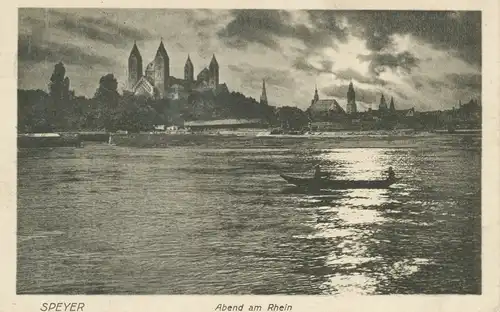 Speyer Abend am Rhein gl1915 102.755