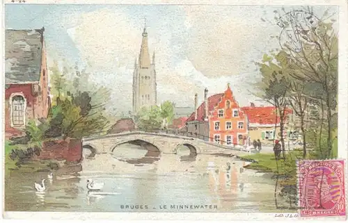 Bruges Le Minnewater Litho ngl 20.687