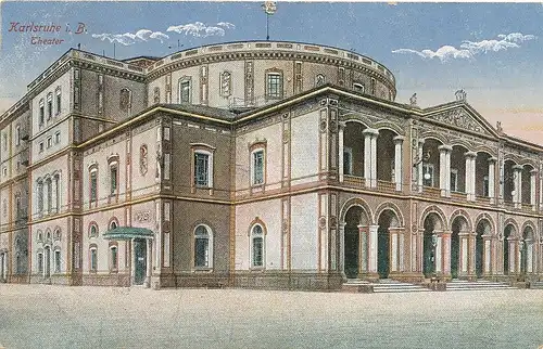 Karlsruhe i.B. Theater feldpgl1918 101.420