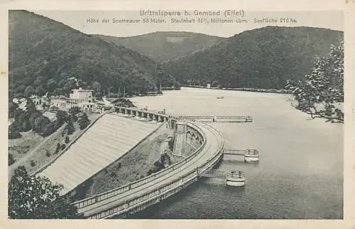 Urfttalsperre bei Gemünd (Eifel) gl1911 110.865