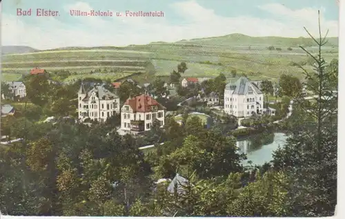 Bad Elster Villen-Kolonie Forellenteich gl1911 81.124