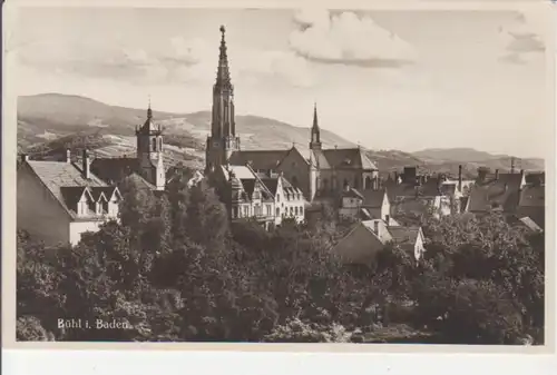 Bühl i.B. Panorama mit Kirche gl1932 83.068