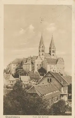 Quedlinburg Dom mit Schloss gl1927 125.130