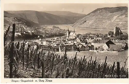 Bingen-Bingerbrück mit Burg Klopp ngl C0765