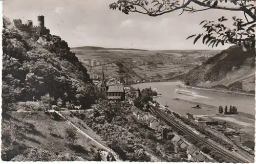 Oberwesel a.Rhein m.Ruine Schönburg gl1958 20.761