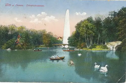 Ulm a.Donau Friedrichsausee feldpgl1916 101.563