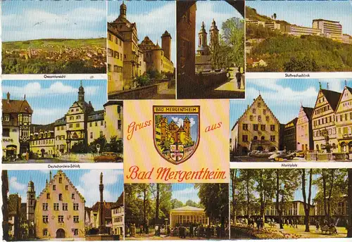 Gruss aus Bad Mergentheim Mehrbildkarte gl1965 28.880