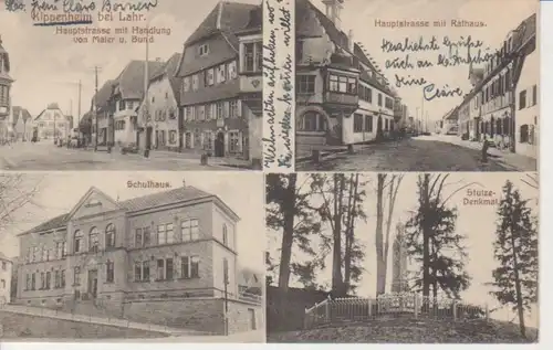 Kippenheim Handlung Maier u. Bund Schule gl1924 82.721