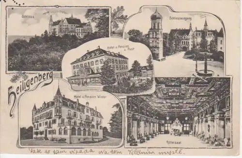Heiligenberg Litho Hotels Rittersaal glca.1920 82.086