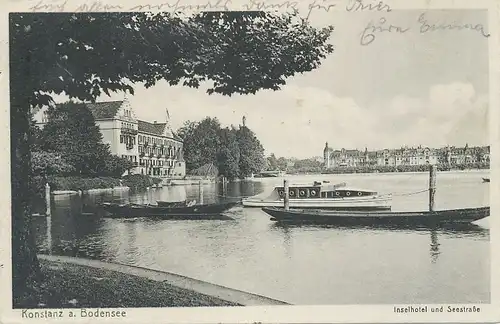 Konstanz Inselhotel und Seestraße gl1931 101.540