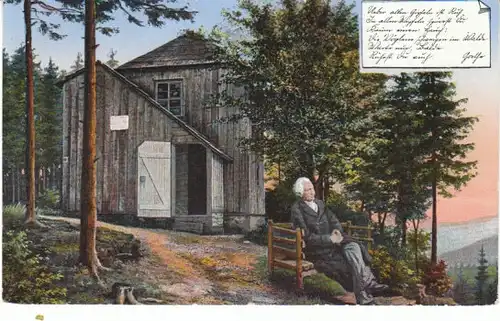 Goethe an seinem Häuschen b.Ilmenau gl1926 21.127