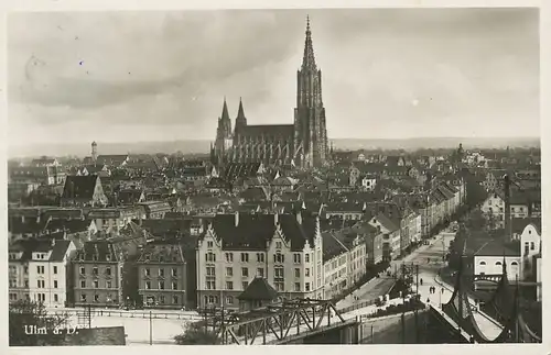 Ulm a.d. Donau Teilansicht mit Münster gl1929 101.607