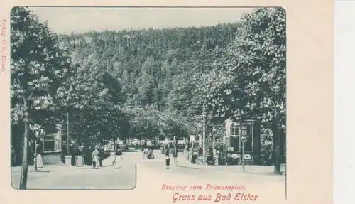 Bad Elster Eingang zum Brunnenplatz ngl 81.108