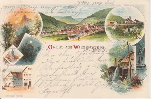 Wiesensteig Litho Gasthaus zur Post gl1903 83.350