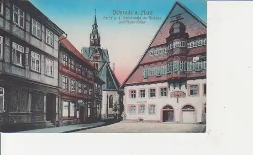 Osterode/Harz Schildstr. Rathaus Kirche ngl 90.936