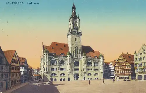 Stuttgart Rathaus gl1917 103.032