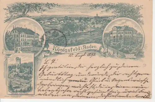 Königsfeld Litho Knaben-u. Mädchenanstalt gl1893 81.298
