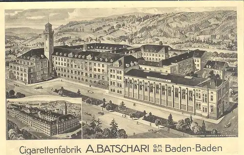 Baden-Baden Cigarettenfabrik feldpgl1915 a3241