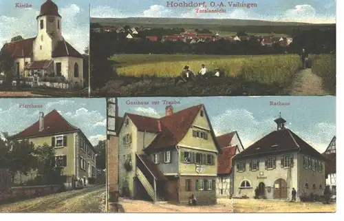 Hochdorf/Vaihingen Gasthaus Traube feldpgl1916 4.937