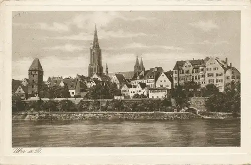 Ulm a. d. Donau Uferpartie glca.1940 101.598