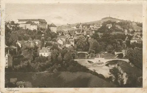 Tübingen Panorama von Westen gl1928 102.103