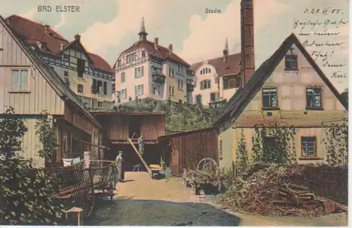 Bad Elster Ortspartie Studie gl1905 81.131