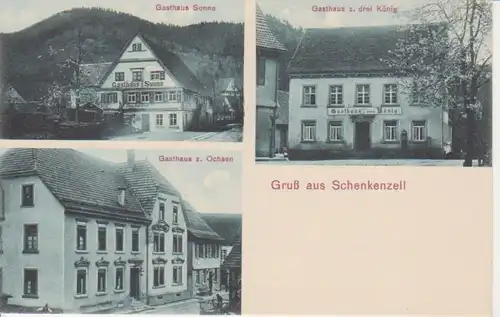 Schenkenzell Gasthäuser Sonne Ochsen 3 König ngl 82.896