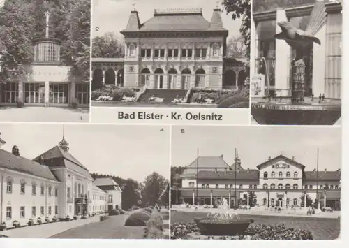 Bad Elster Mehrbildkarte Kurhaus Badehaus gl1984 81.143