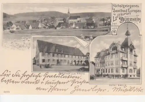 Bad Dürrheim Gasthof u. Hotel zum Kreuz gl1904 81.185