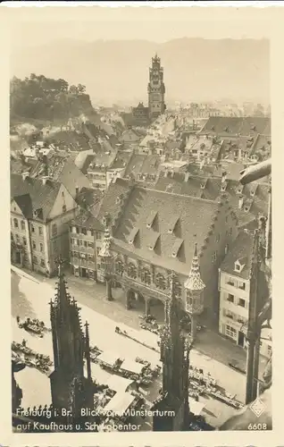 Freiburg i.B. Blick v. Münsterturm Kaufhaus ngl 102.185