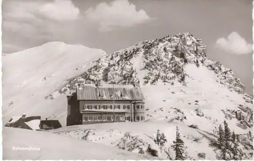 Rotwandhaus mit Gipfel im Schnee gl1979 21.605