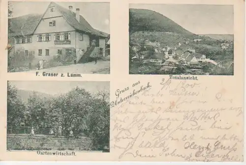 Unterreichenbach Gasthaus zum Lamm gl1900 83.486
