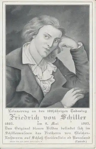 Friedrich Schiller 100jähr. Todestag 1905 ngl 106.506