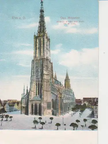 Ulm Das Münster Reliefkarte ngl 81.564