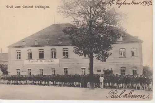 Gruß vom Gasthof Breitingen feldpgl1915 81.577