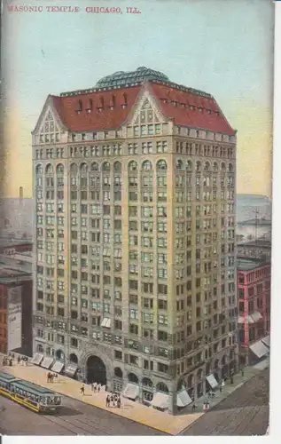 Chicago Masonic Temple gl1908 204.132