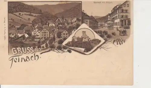 Teinach Litho Badhotel Panorama gl1897 83.518