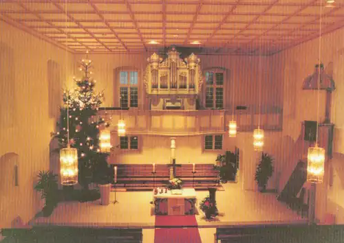 Opfingen Weihnachtliche ev. Kirche Innen ngl 102.161